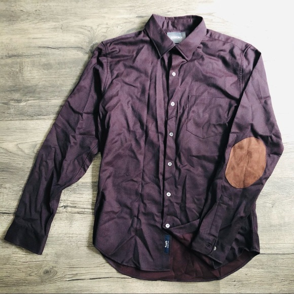 NWT Bonobos, Burgundy Unbutton Down Wool Shirt, M - Picture 2 of 8